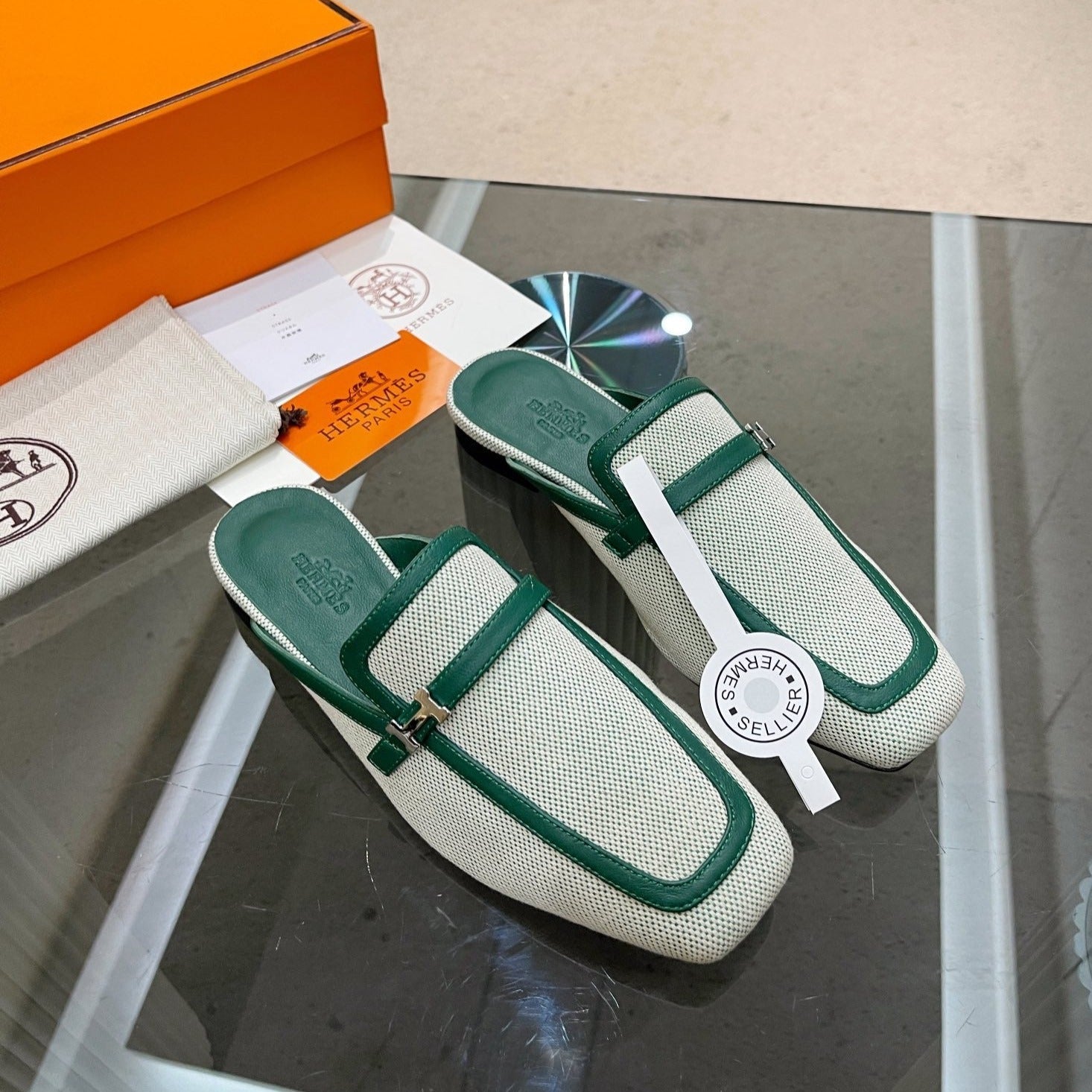 GROUPIE MULE OCEAN MIX SILVER LAMBSKIN、mysite、Cacoeks