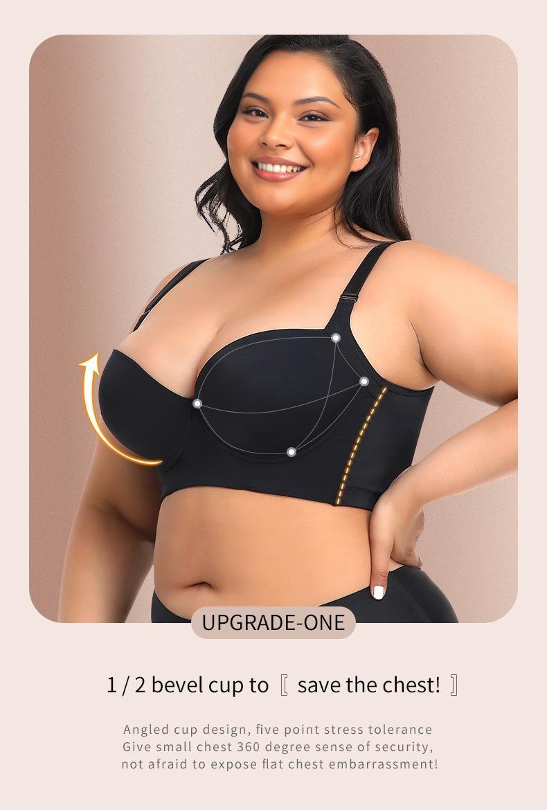 Plus size girls' bra, comfortable, slimming and anti-sagging