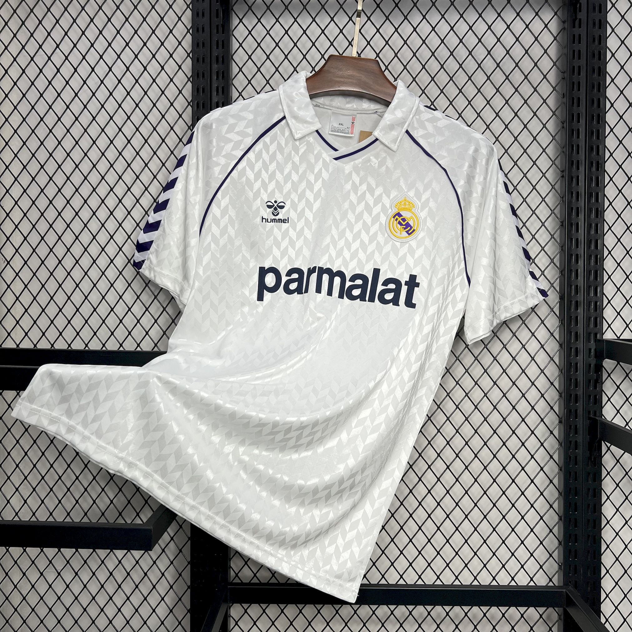 JerseysGala.com | Retro Real Madrid 1986 Home Jersey -Customize Name, Number and Patch | Worldwide Shipping