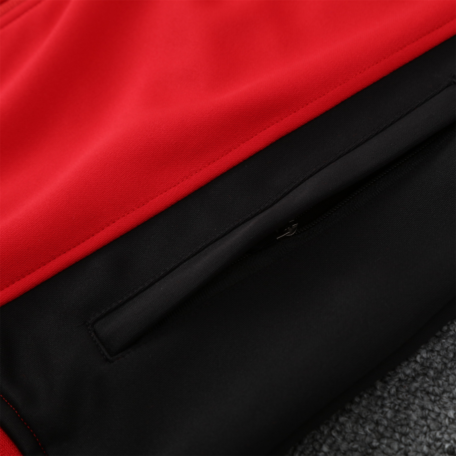 UltraTrikot-River Plate 25-26 Terrace Jacket Training Tracksuit - Red Jackets & Black Pants