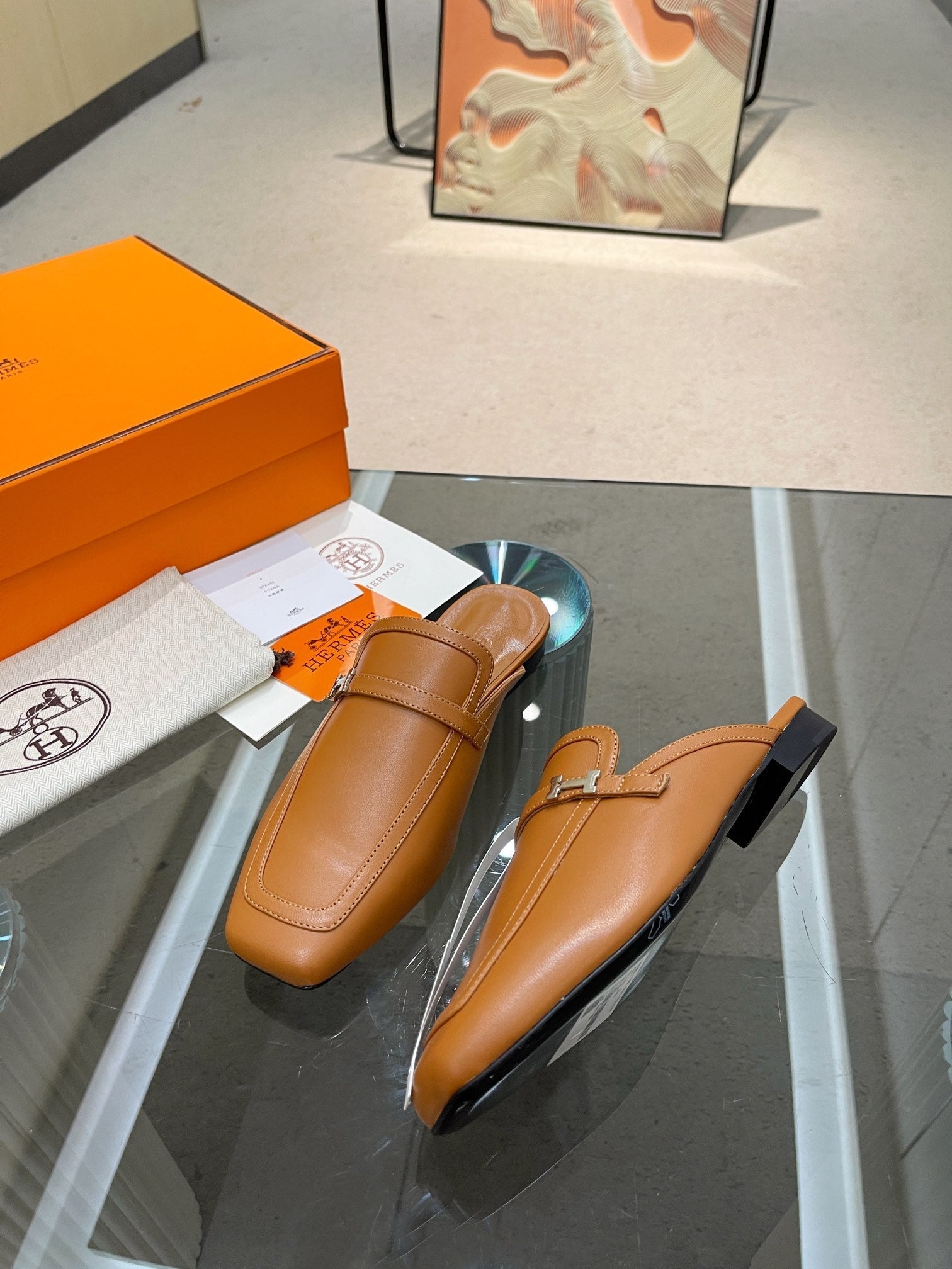 GROUPIE MULE TAWNY LAMBSKIN、mysite、Cacoeks