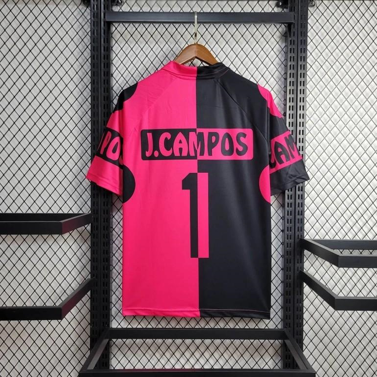 GlobeJersey-Retro Mexico 1998 World Cup Goalkeeper Pink Black Jersey