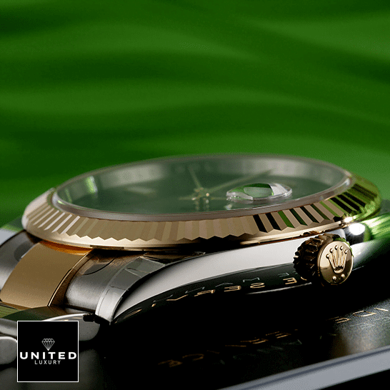 Rolex Datejust Gold Crown Pusher Replica