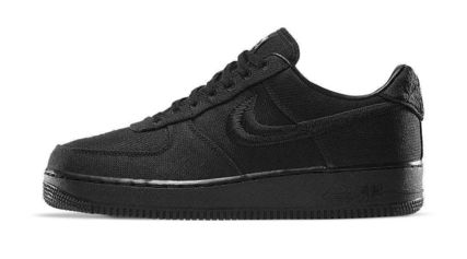 Nike スニーカー STUSSY × NIKE AIR FORCE 1 LOW "TRIPLE BLACK"(3)