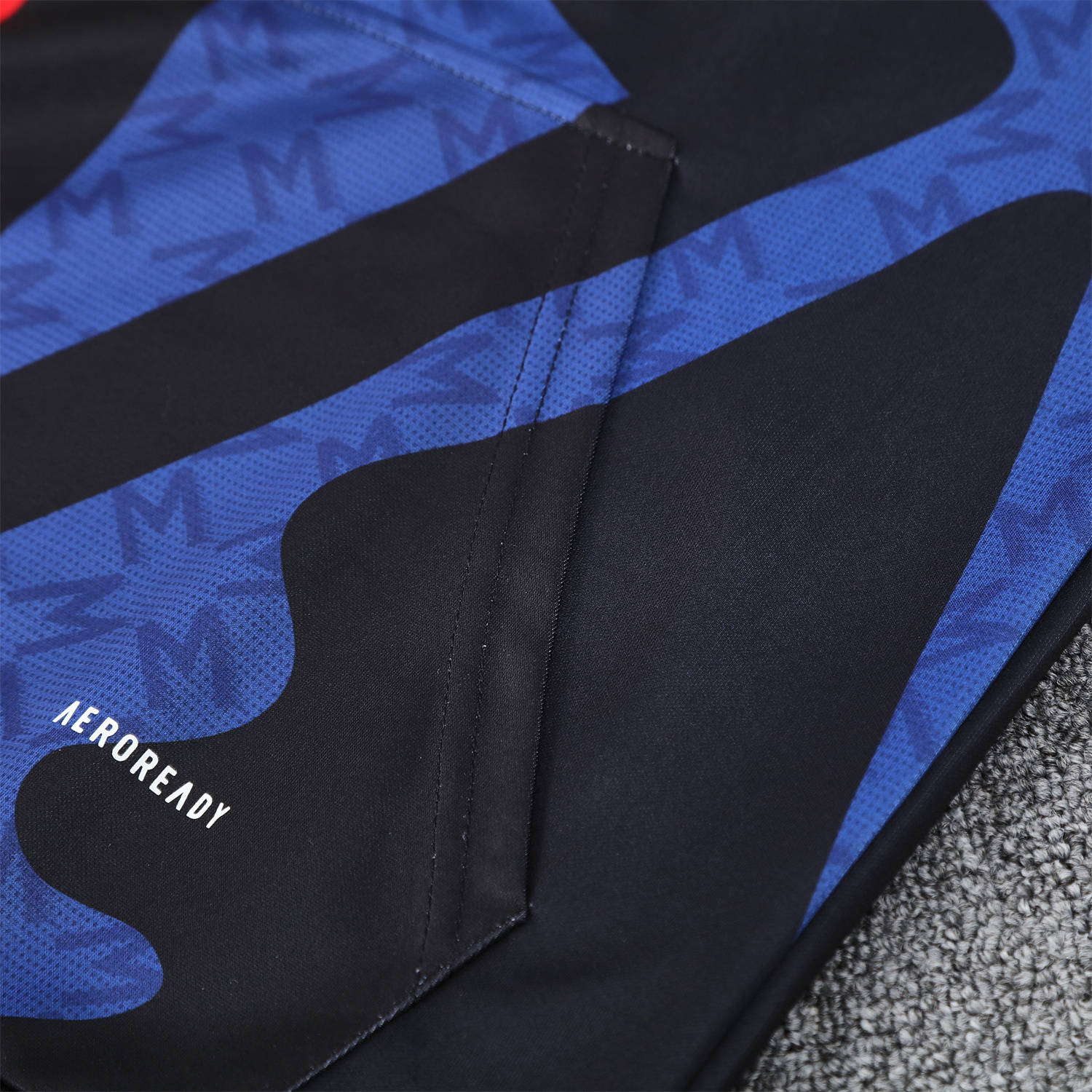 foot-Manchester United 24-25 Pre-Match Traning Hoodie Set - Black Top and Pants