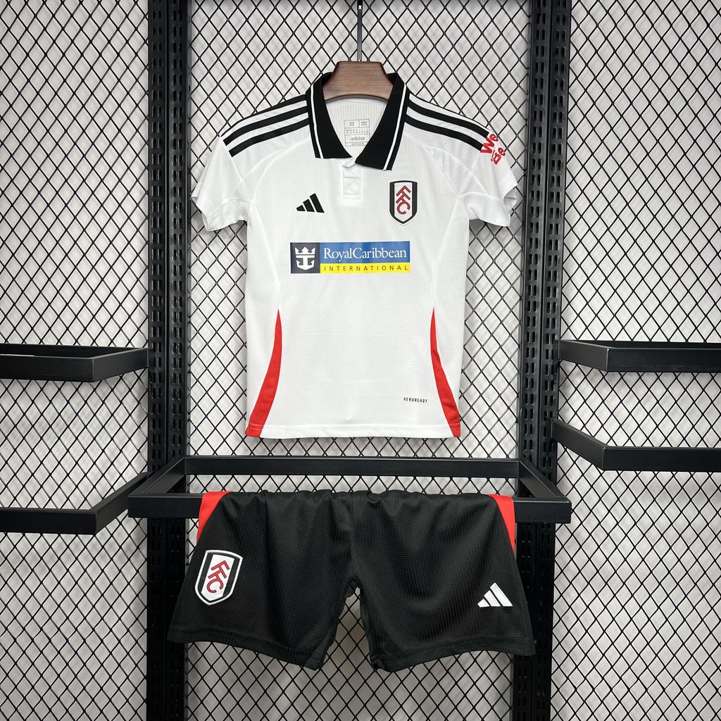 ManixJersey.com | Fulham 24-25 Home Stadium Kids Kit -Customize Name, Number and Patch | Worldwide Shipping