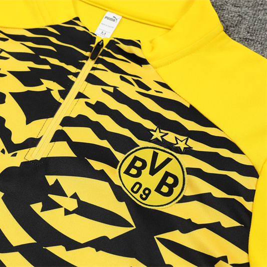 Higojerseys-Dortmund 24-25 Long Sleeve Training Set - Yellow Camouflage