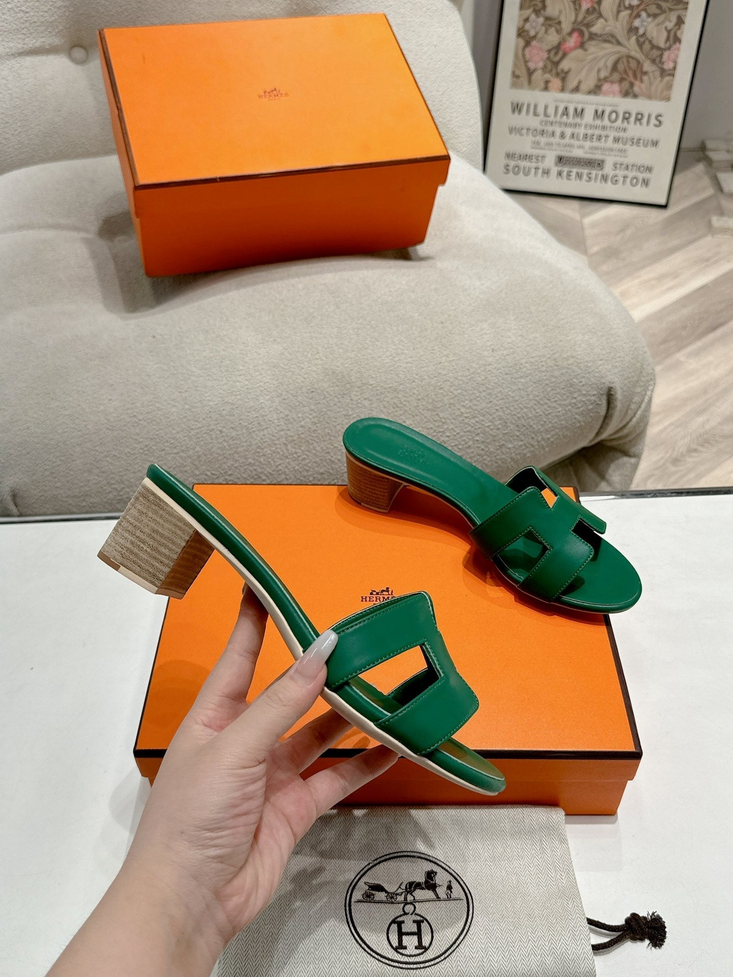 0ASIS SANDAL DARK GREEN CALFSKIN CLASSIC、mysite、Cacoeks