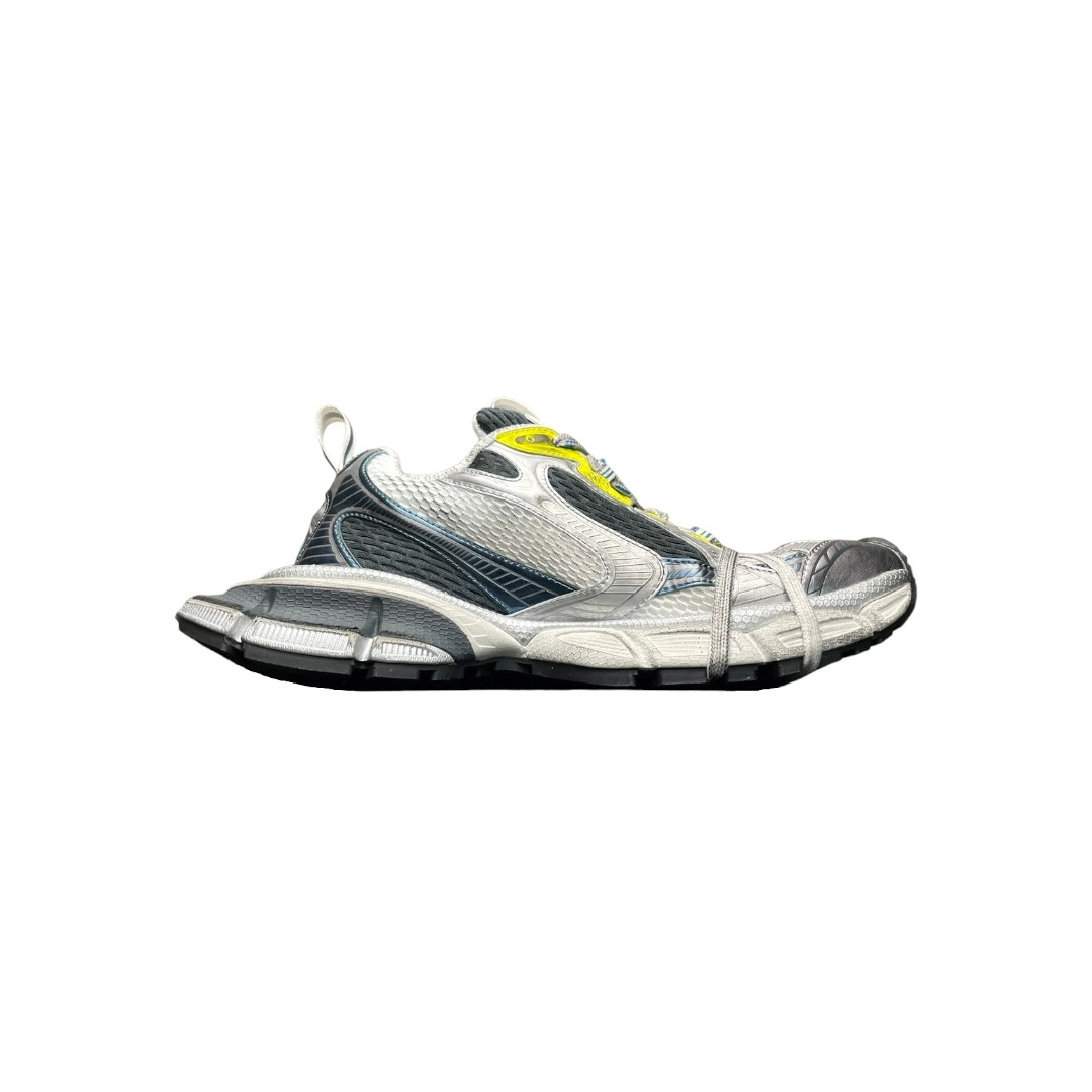 Balenciaga 3XL Sneaker in White Blue Yellow、mysite、Cacoeks