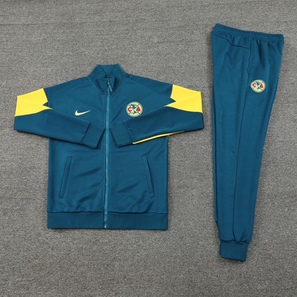 ManixJersey.com | Club América 24-25 Jacket Training Tracksuit - Lake Green -Customize Name, Number and Patch | Worldwide Shipping
