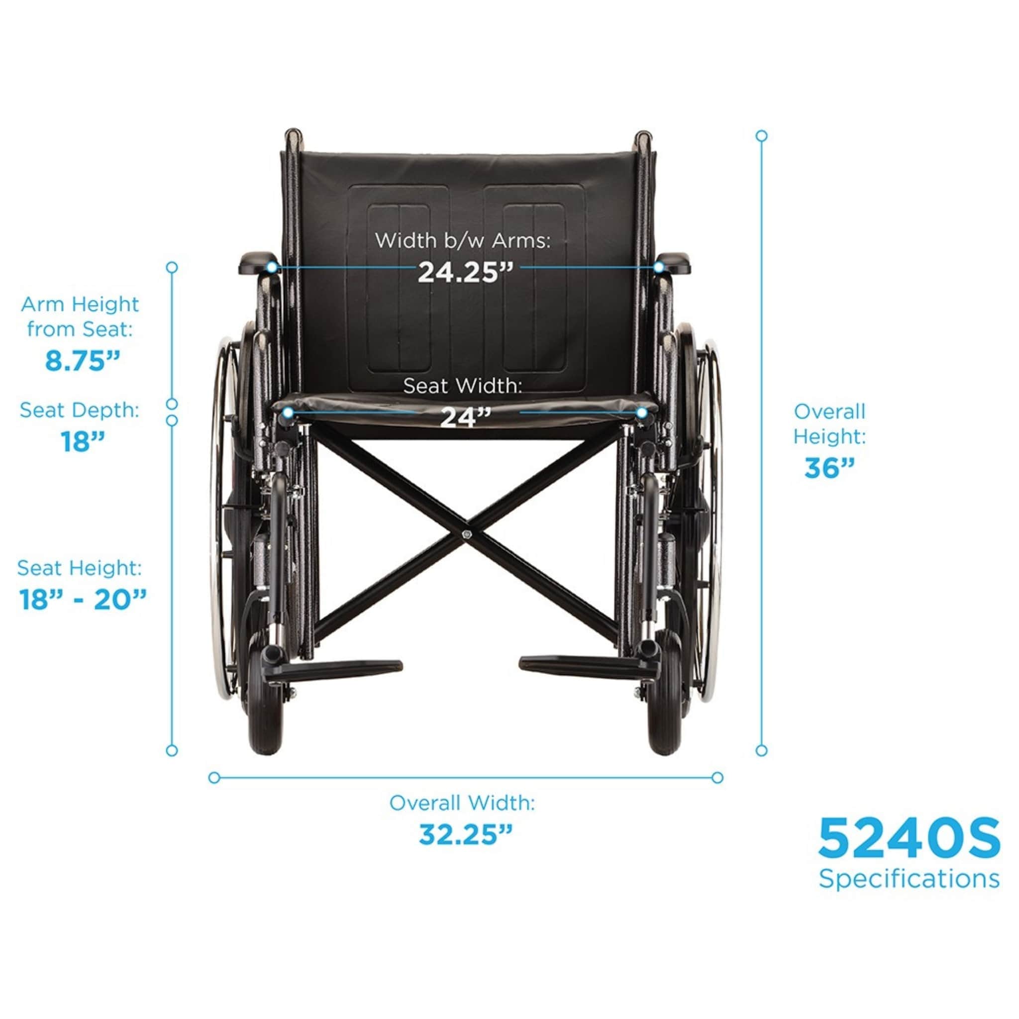 Steel Hammertone Wheelchair