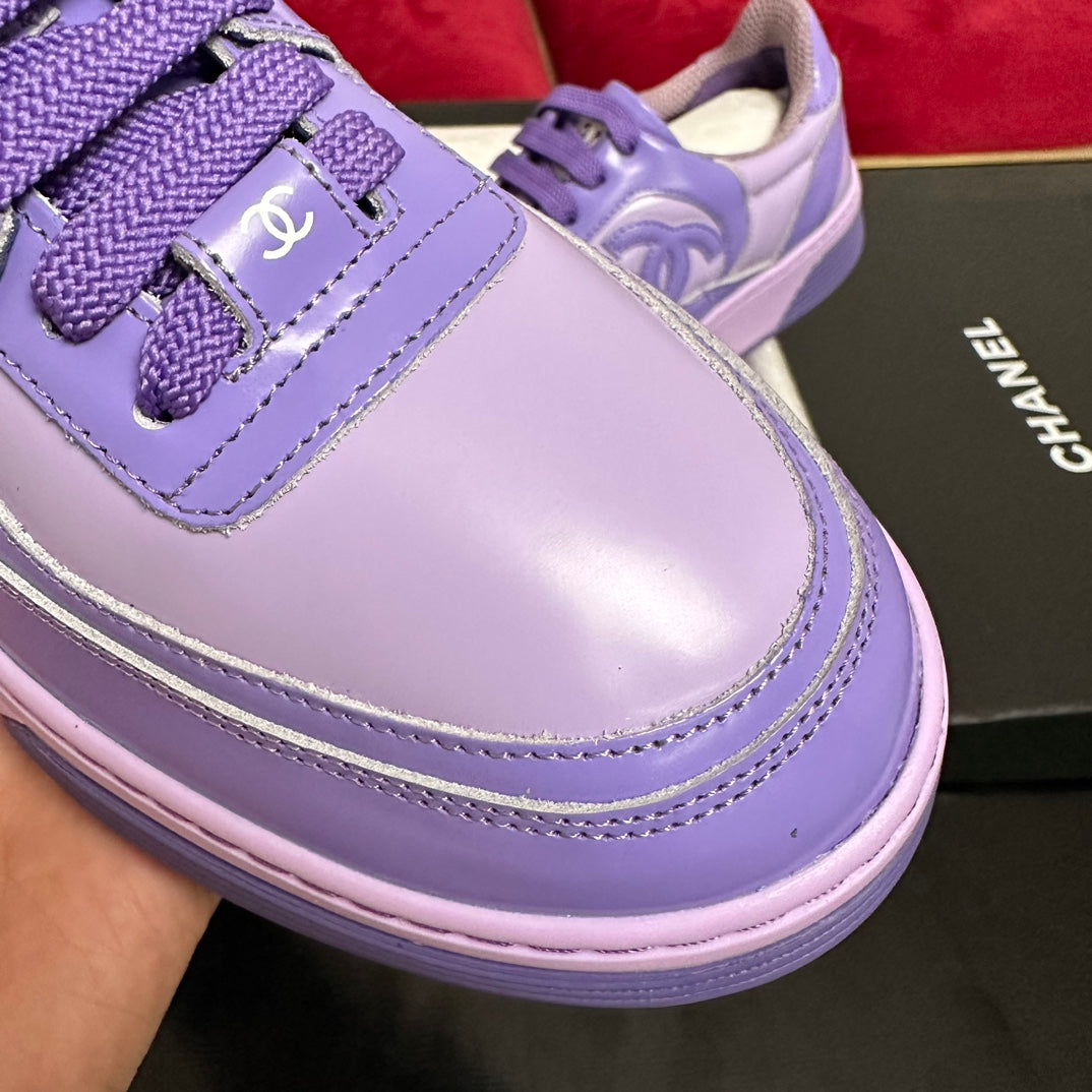 TRAINERS IN LIGHT PURPLE SHINY CALFSKIN、mysite、Cacoeks