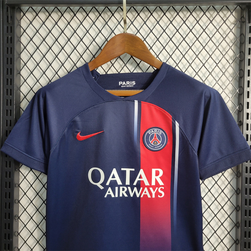 SIUjerseys-Paris Saint-Germain PSG 23-24 Home Kids kit