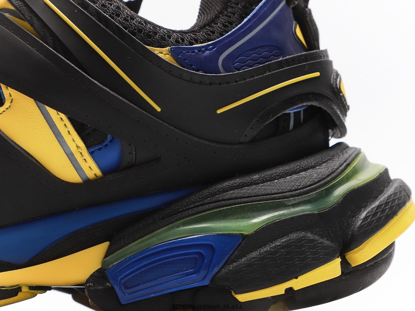 Balenciaga Track Trainer In Black Yellow Blue、mysite、Cacoeks