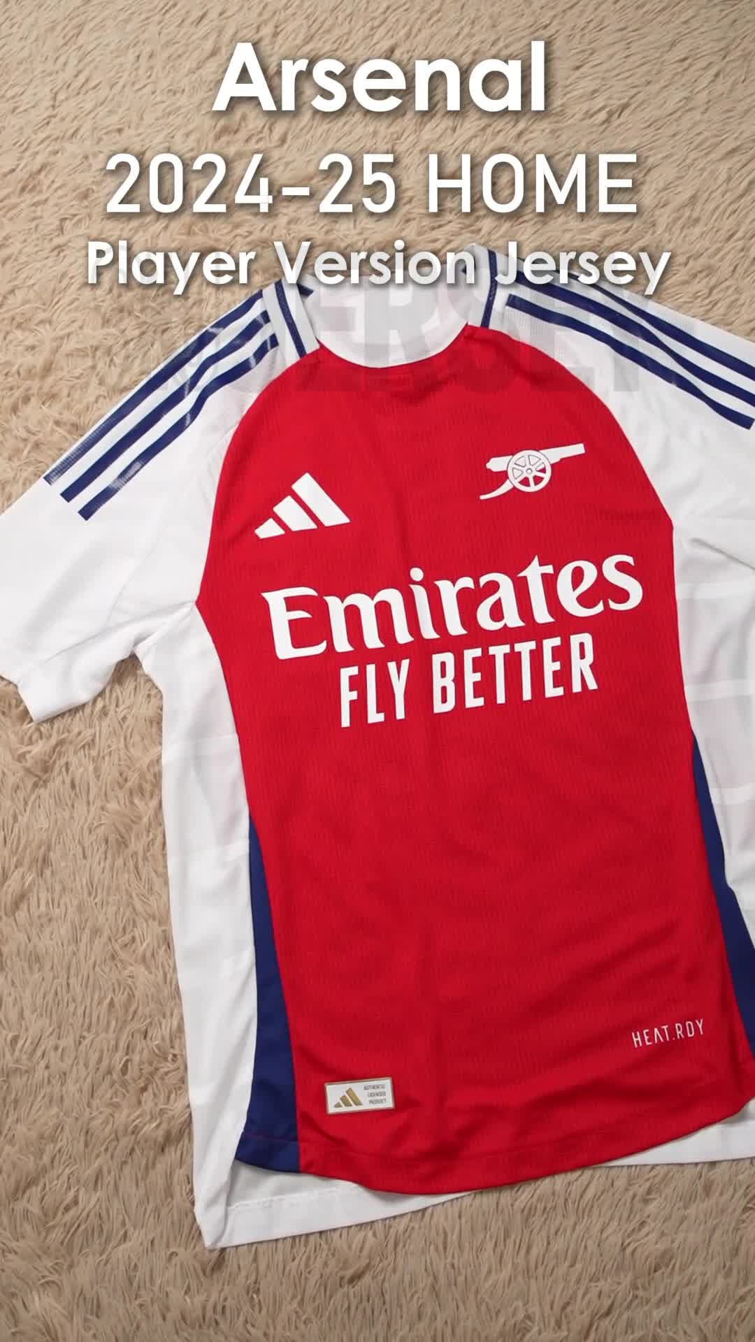 SIUjerseys-Arsenal 24-25 Home Stadium Jersey - Player Version