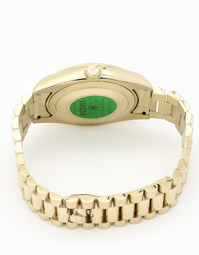 Replica Rolex Day-Date II 41mm Gold Dial 218238-fasswatch