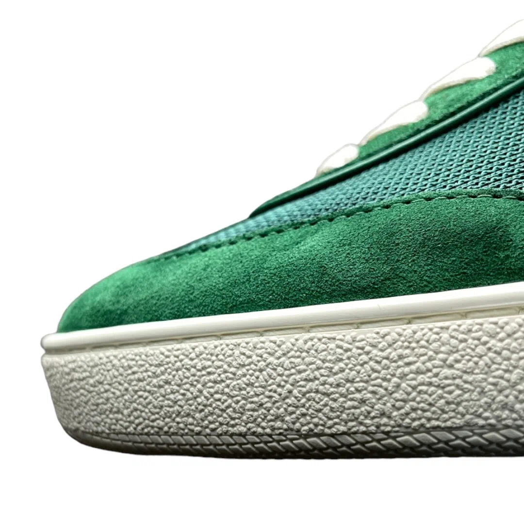 Gucci Interlocking G Sneaker in Green Suede、mysite、Cacoeks