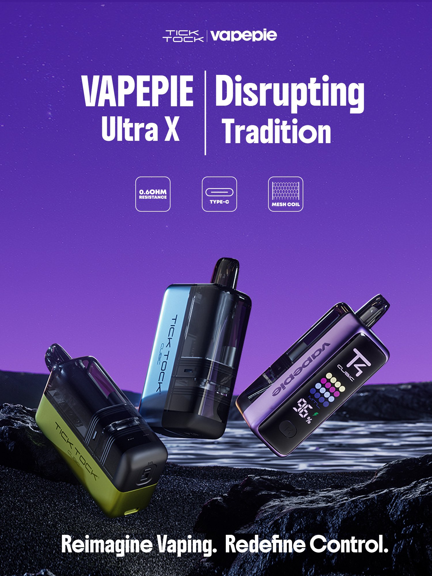  Nachfüllbarer Tank - VAPEPIE Ultra X 15000 PUFFS