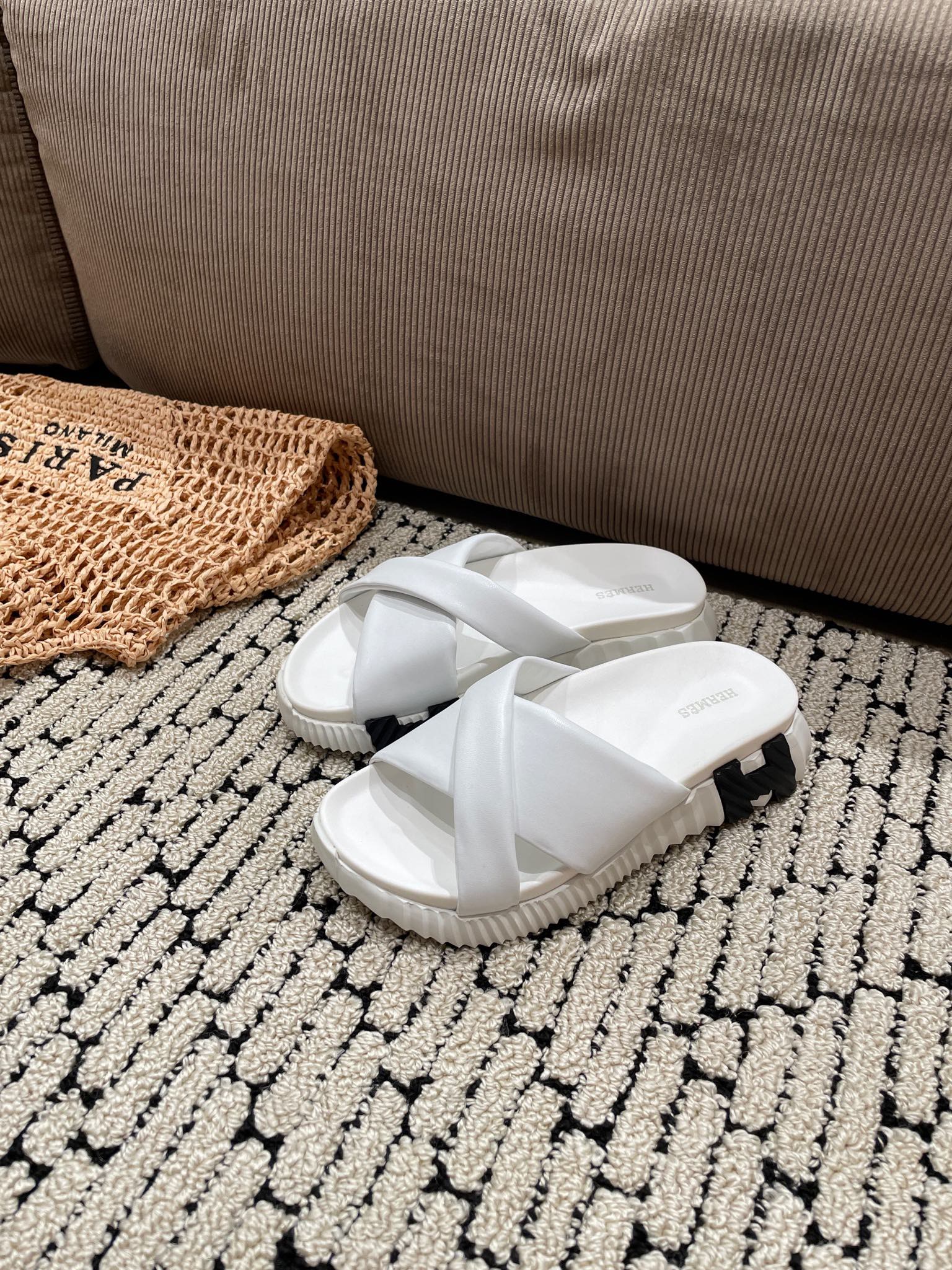 INFRA SANDAL WHITE CALFSKIN、mysite、Cacoeks