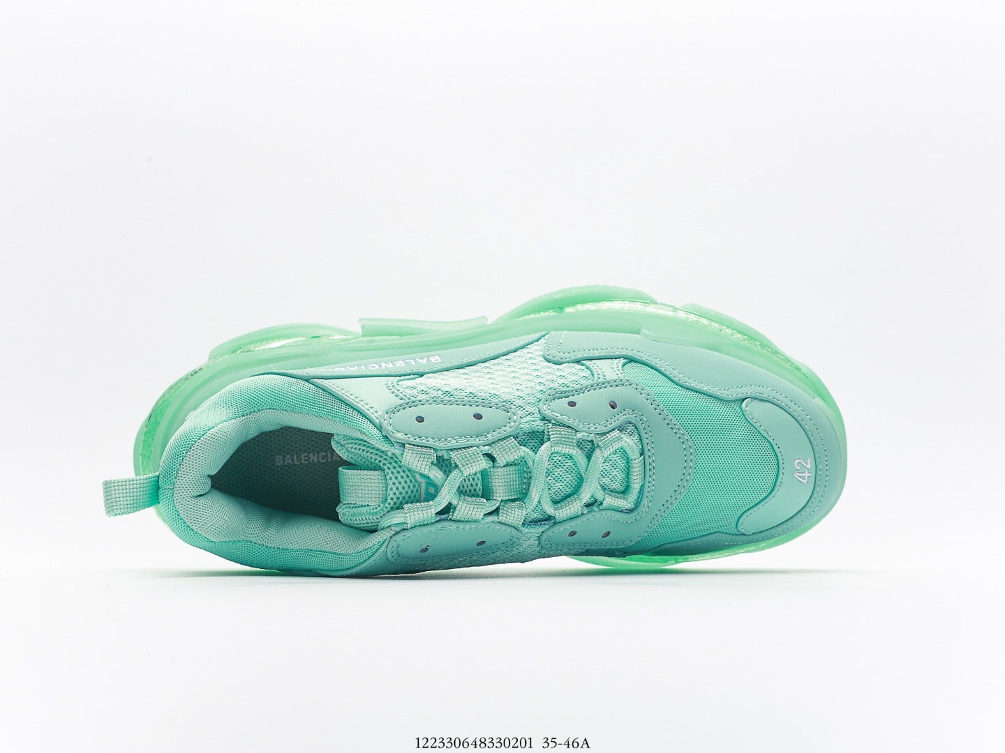 Balenciaga Triple S Clear Sole Sneaker Green、mysite、Cacoeks