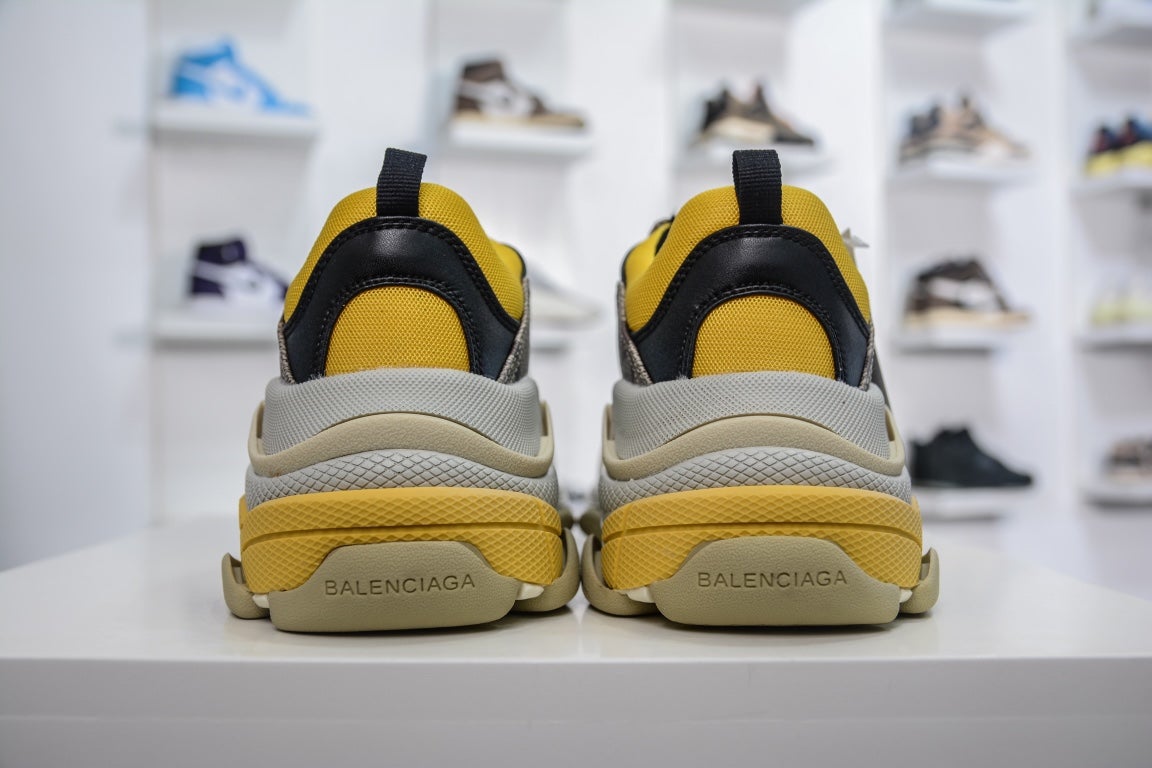 Balenciaga Triple S Sneaker x Gucci in Beige Yellow、mysite、Cacoeks
