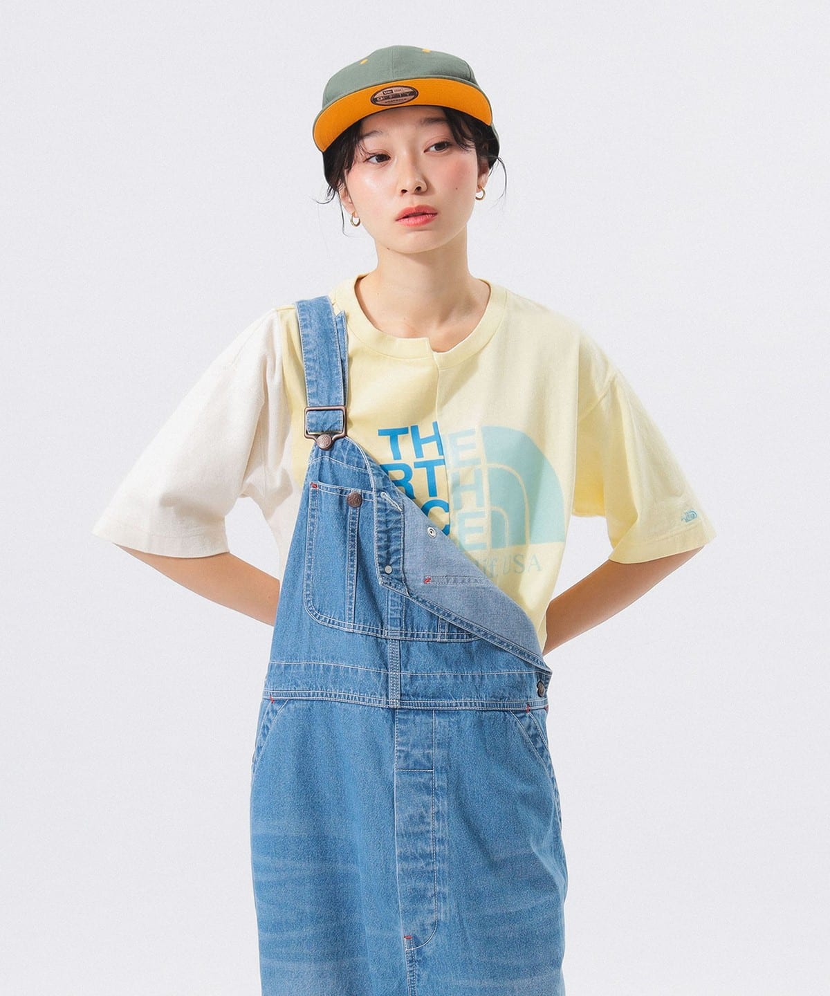 BEAMS x THE NORTH FACE PURPLE LABEL Asymmetric Logo T-shirt 25SS