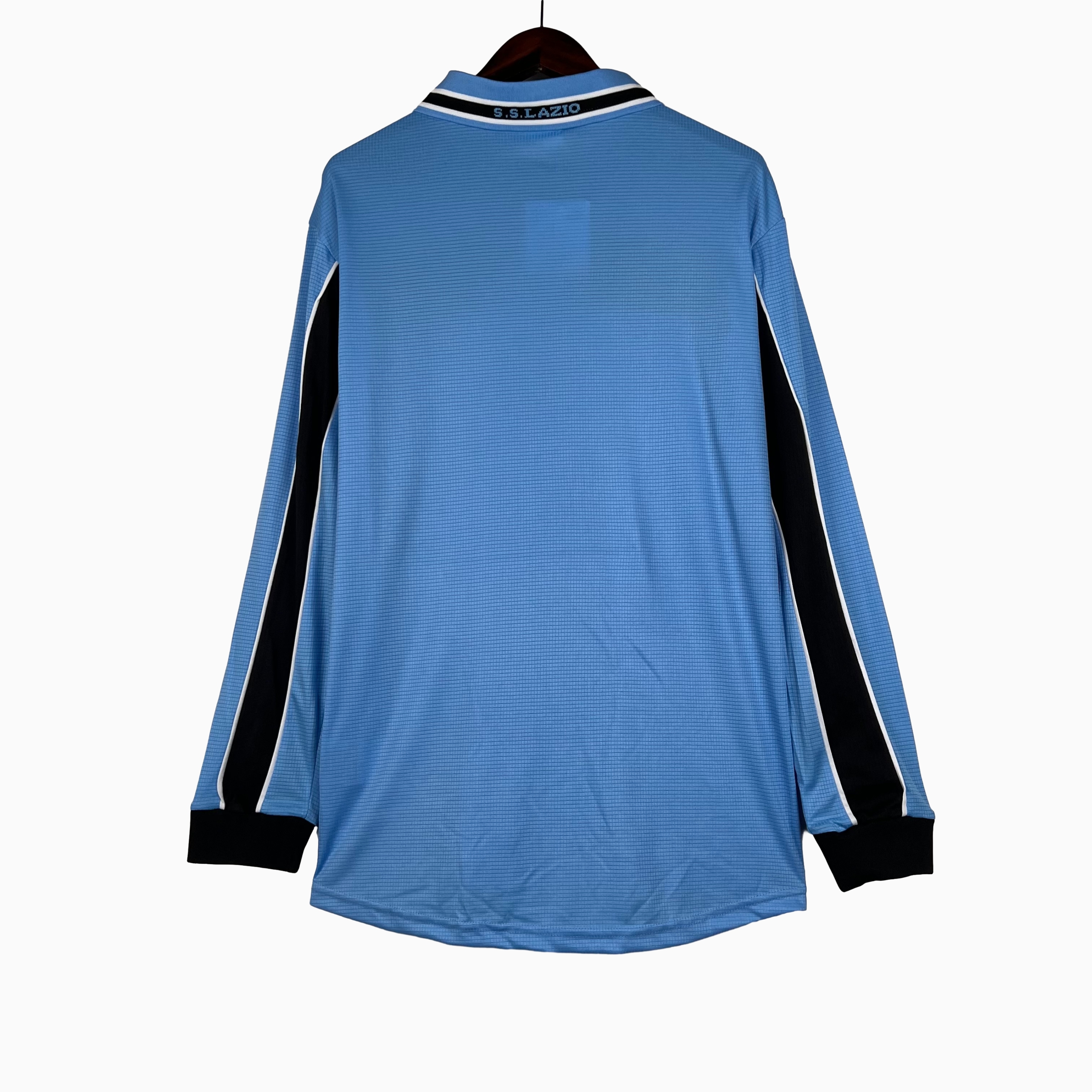 ManixJersey.com | Retro Lazio 1998-00 Home Stadium Long Sleeve Jersey -Customize Name, Number and Patch | Worldwide Shipping