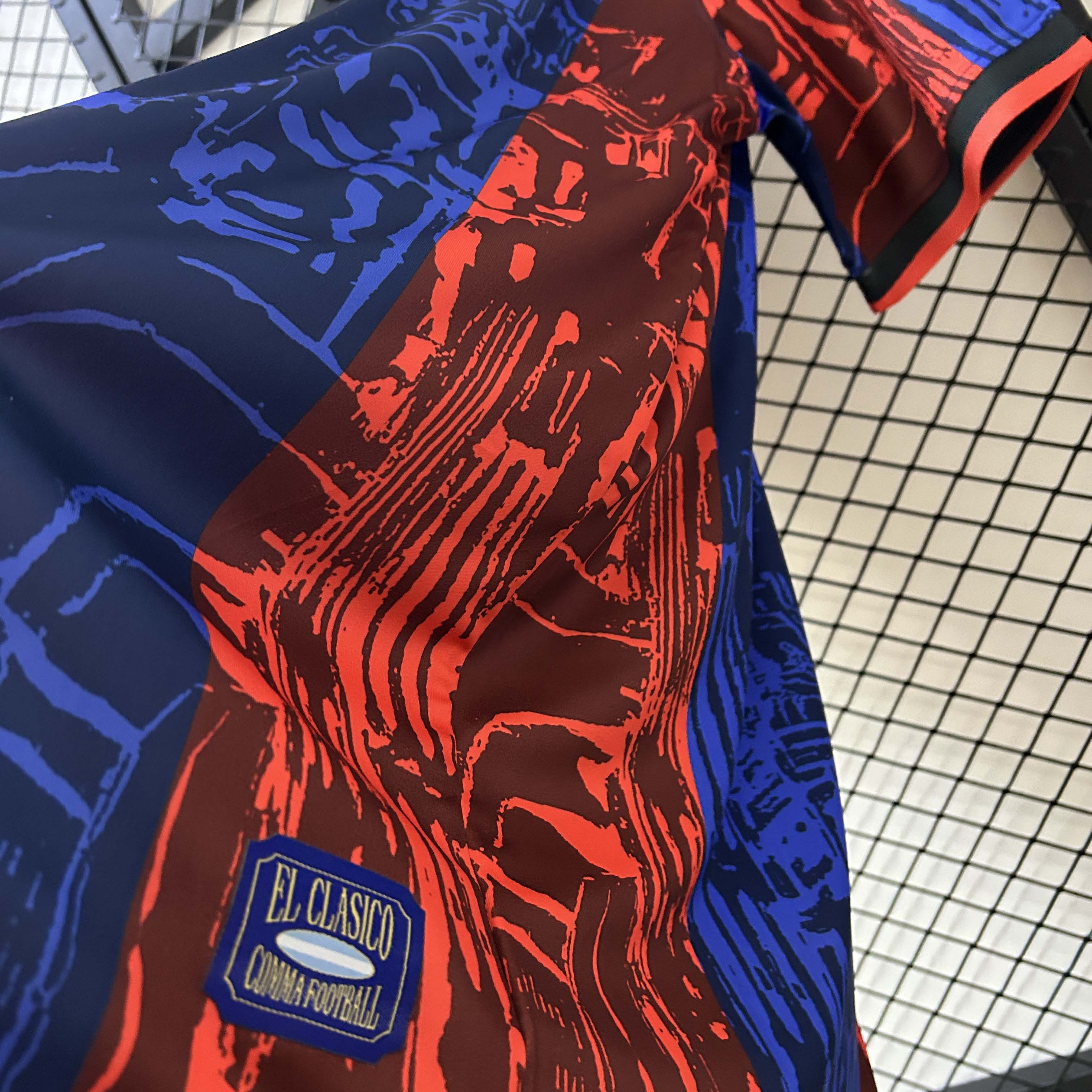 2025/2026 Barcelona Jointly Signed Red and blue Football Shirt 1:1 Thai Quality:football jersey mysite: unitedjerseyfootball 邓江浪:football