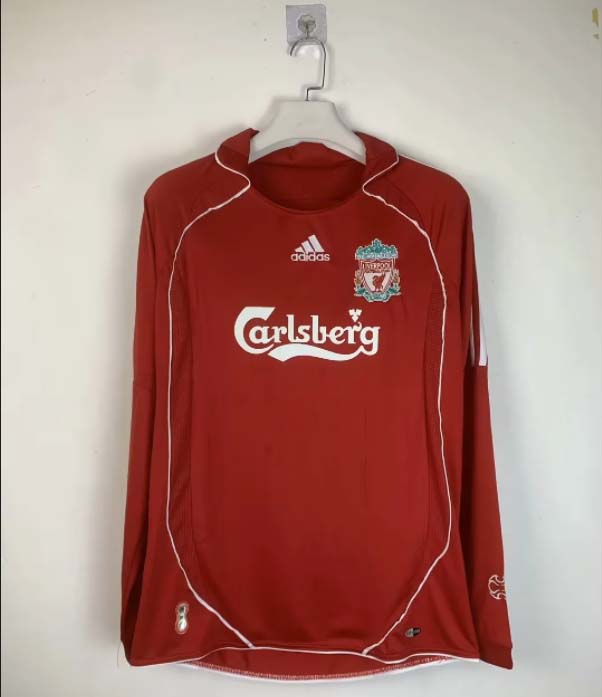 2006/2007 Retro Long Sleeve Liverpool Home Football Shirt 1:1 Thai Quality:football jersey mysite: unitedjerseyfootball 邓江浪:football