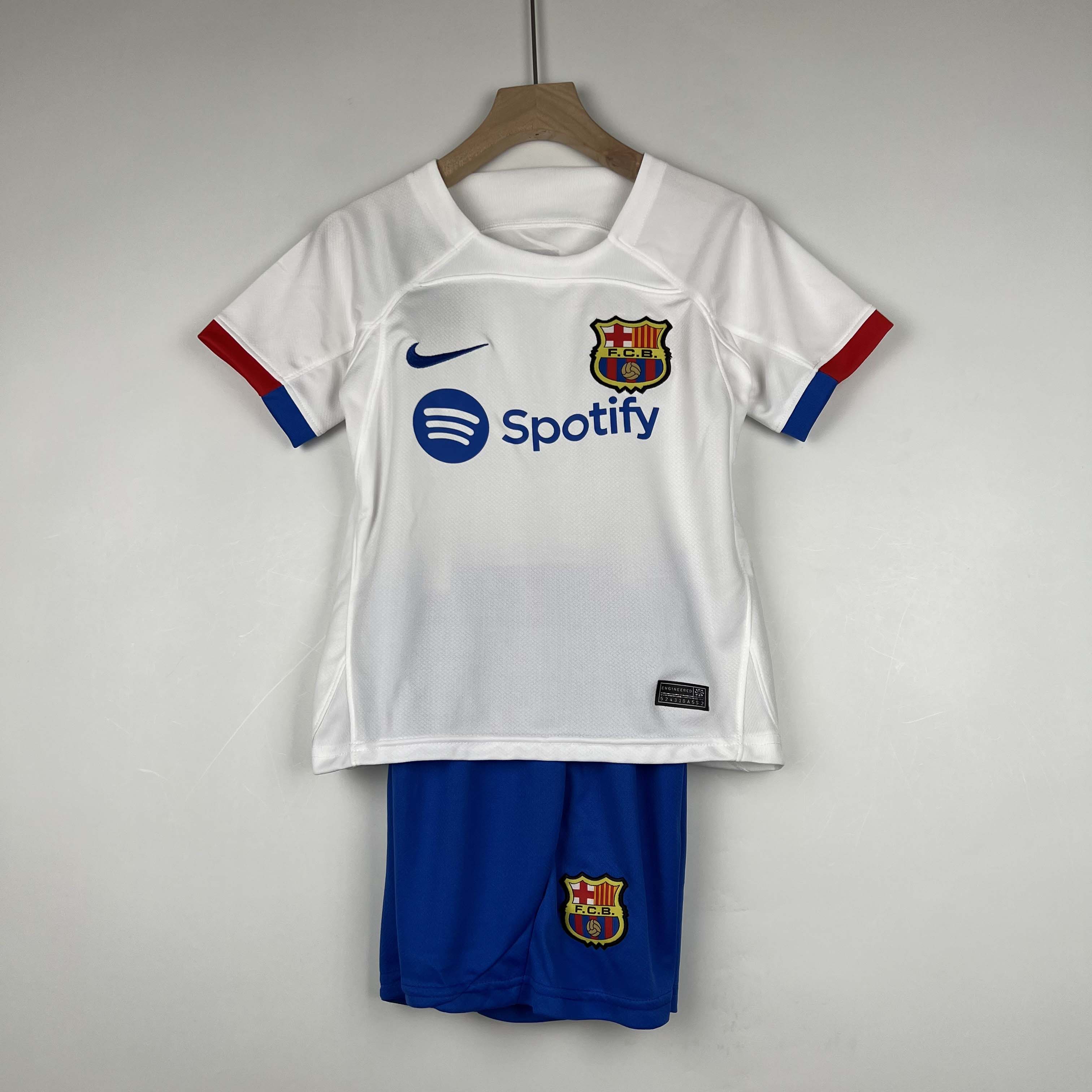 2023/2024 Barcelona Away Football Shirt 1:1 Thai Quality Kids Size:football jersey mysite: unitedjerseyfootball 邓江浪:football