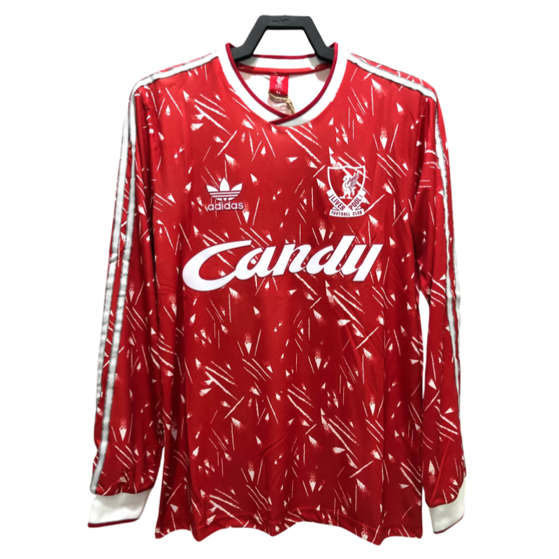 89-91 Liverpool home long sleeves soccer jersey-Retro version: Ajax 24-25 Home Stadium Jersey - Fans Version mysite: Adidas luxuryfootballshirts.com: https://www.luxuryfootballshirts.com/