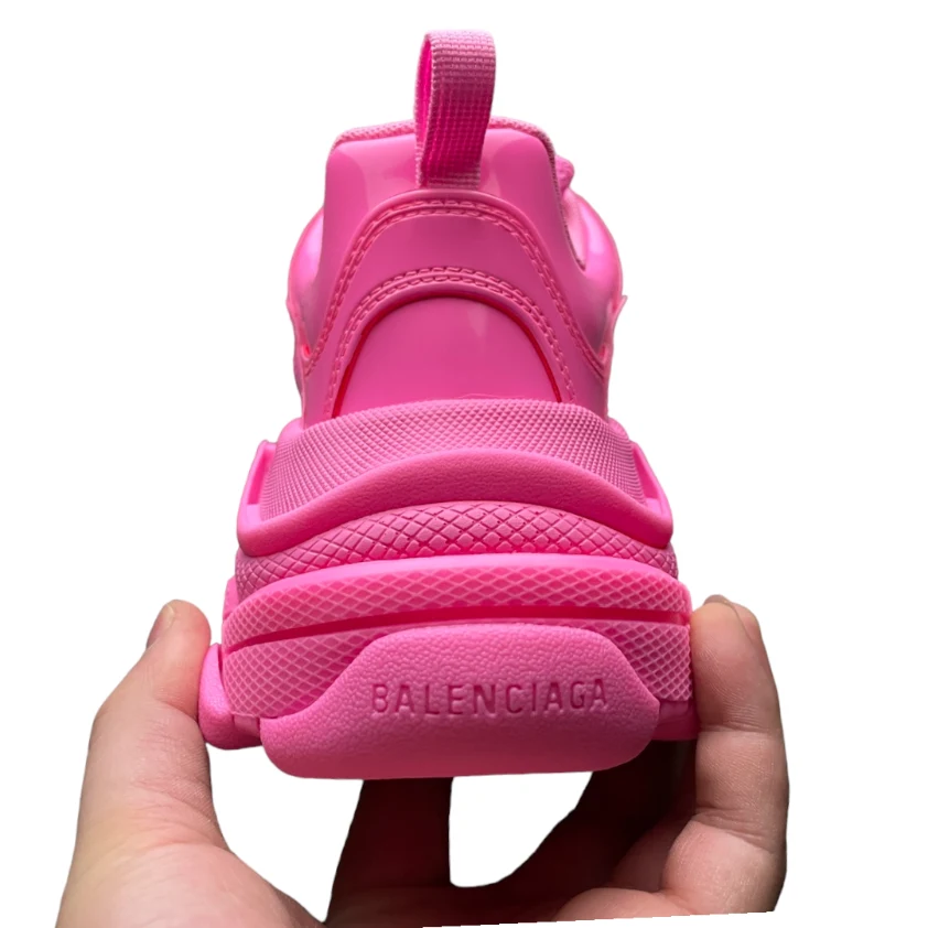 Balenciaga Triple S Sneaker In Patent Pink、mysite、Cacoeks