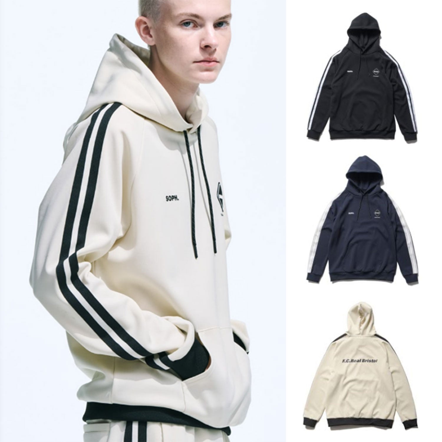 F.C.Real Bristol 25S/S TRAINING TRACK HOODIE  FCRB-250061 