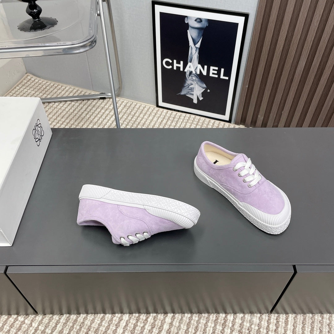 TERRA VULCA LACE-UP SNEAKER IN PASTEL PURPLE SUEDE、mysite、Cacoeks