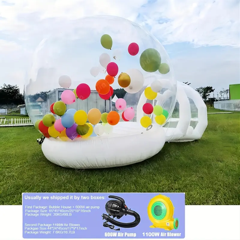 inflatable bubble house   version inflatable bubble tent with thickened base commercial grade pvc bubble house bounce house with blower 10ft for home party malls parks event exhibition details 1