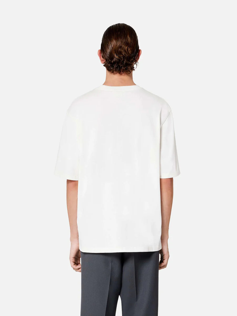 Ami De Coeur Embroidered Heavy Organic Cotton T-Shirt ‘Natural White’、mysite、Cacoeks