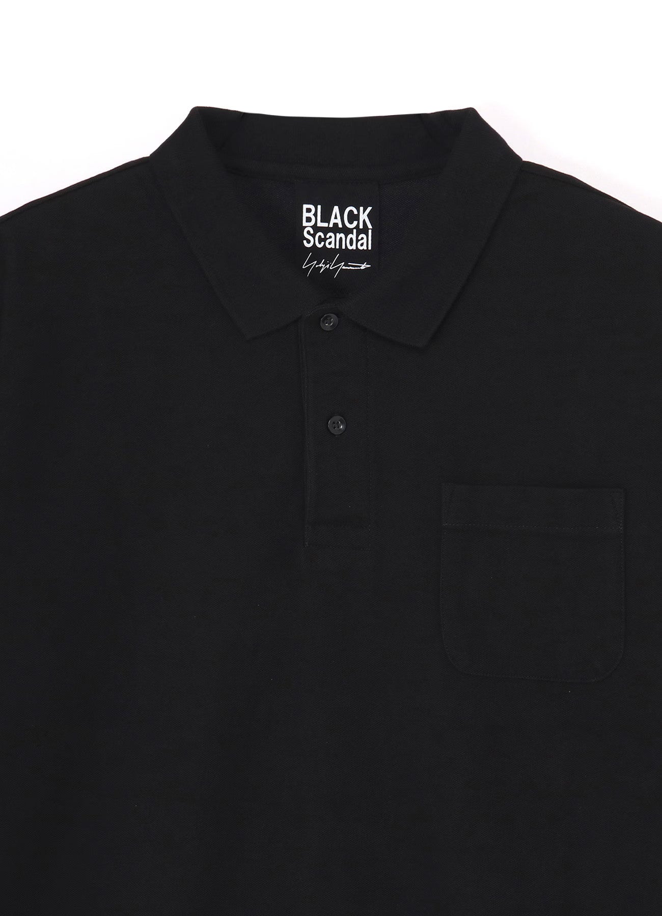 Yohji Yamamoto POUR HOMME 2PIECES PACK SIGNATURE EMBROIDERY BIG POLO SHIRTS  HP-T44-990-1-04 