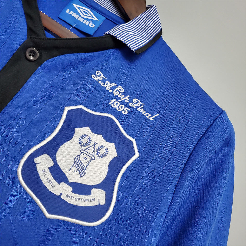 Higojerseys-Retro Everton 1995 FA Cup Final Jersey