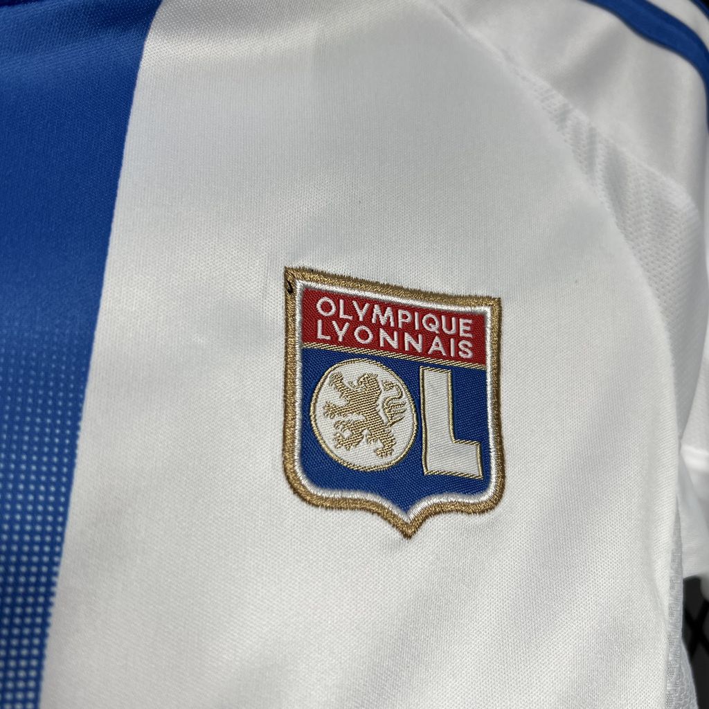 JerseysGala.com | Olympique Lyonnais Lyon 24-25 Home Stadium Kids Kit -Customize Name, Number and Patch | Worldwide Shipping