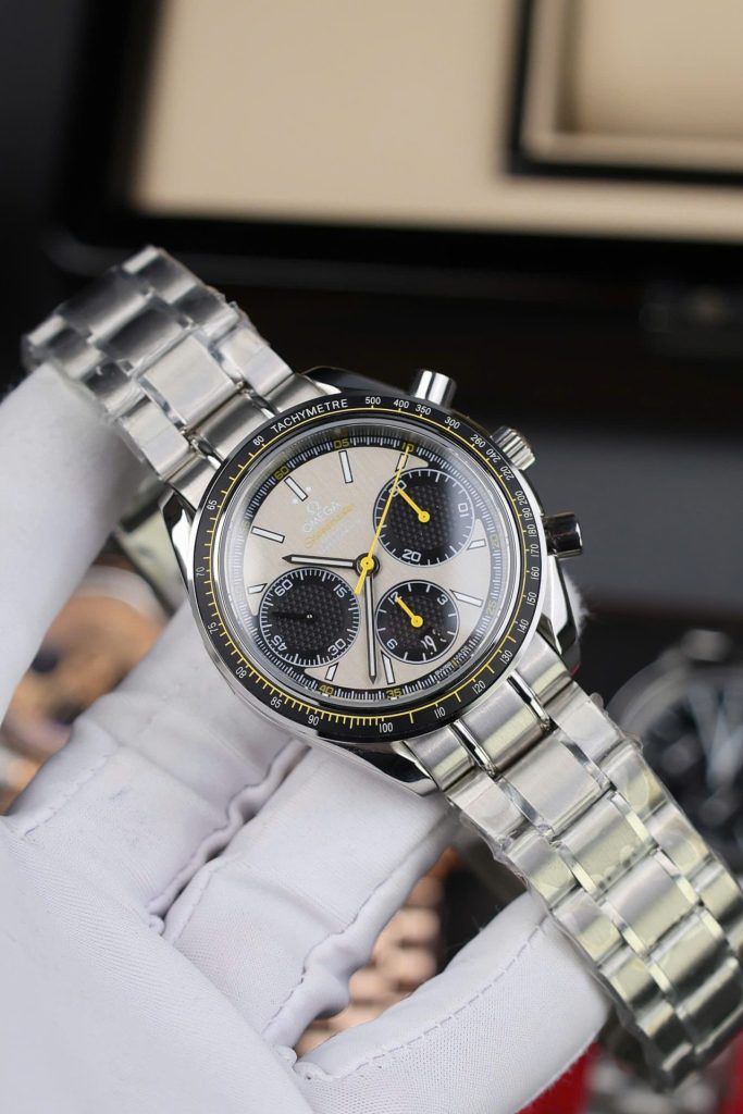 Đồng Hồ Omega Speedmaster Replica Cao Cấp Racing Chronograph Mặt Xám 40mm (2)
