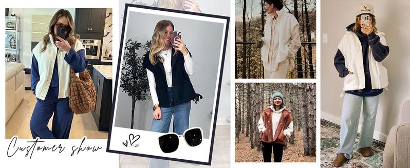 Tanming Women's Warm Fleece Vest Casual Sleeveless Button Down Sherpa Jacket Outerwear with Pockets TikTokShopBlackFriday