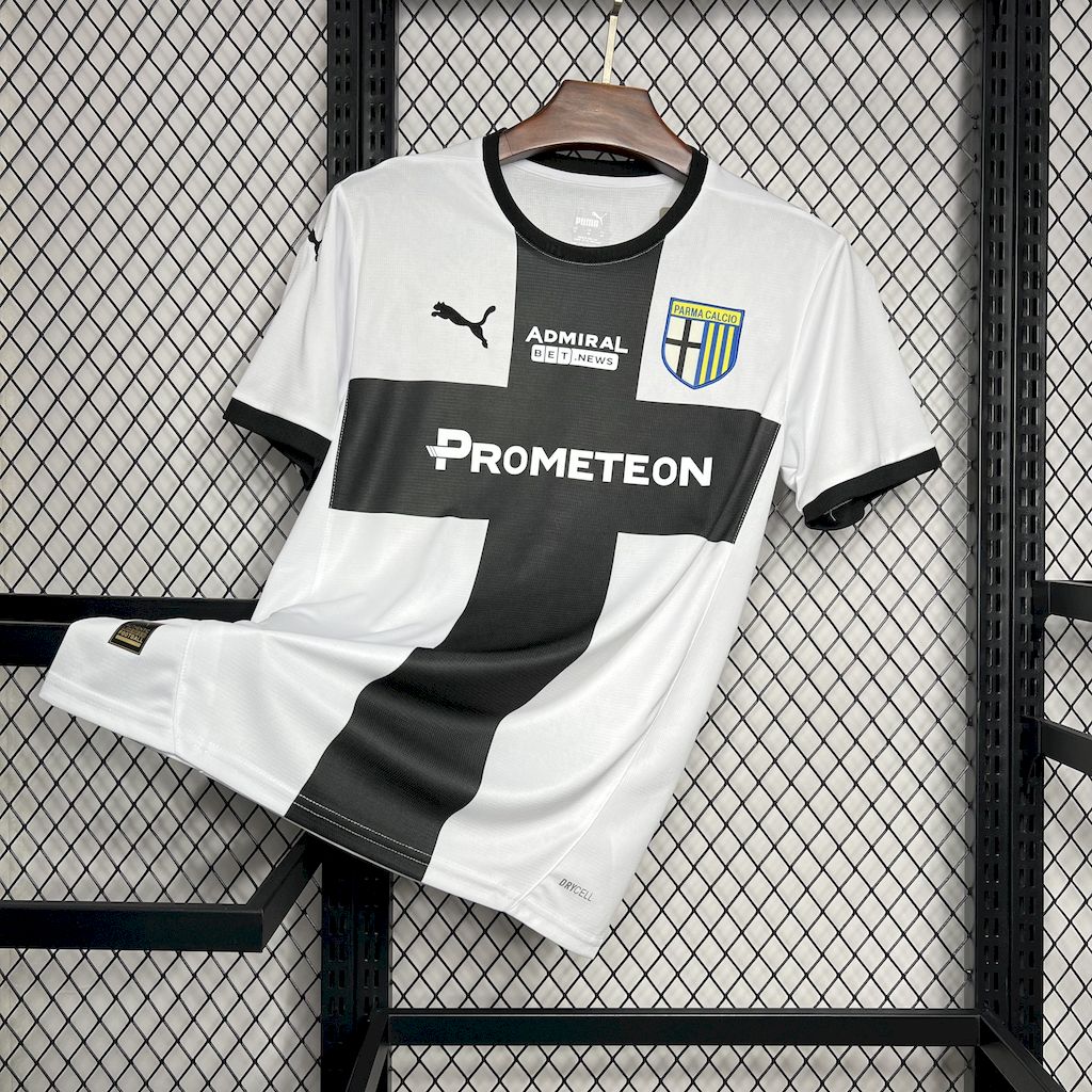 ManixJersey.com | Parma 24-25 Home Stadium Jersey - Fans Version -Customize Name, Number and Patch | Worldwide Shipping
