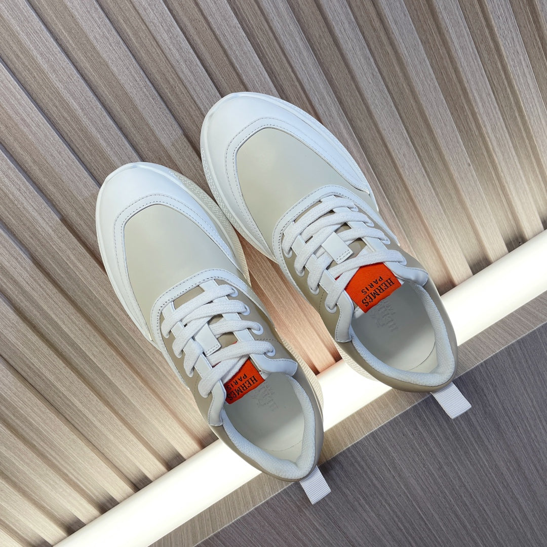 GIGA SNEAKER BEIGE MIX WHITE CALFSKIN、mysite、Cacoeks