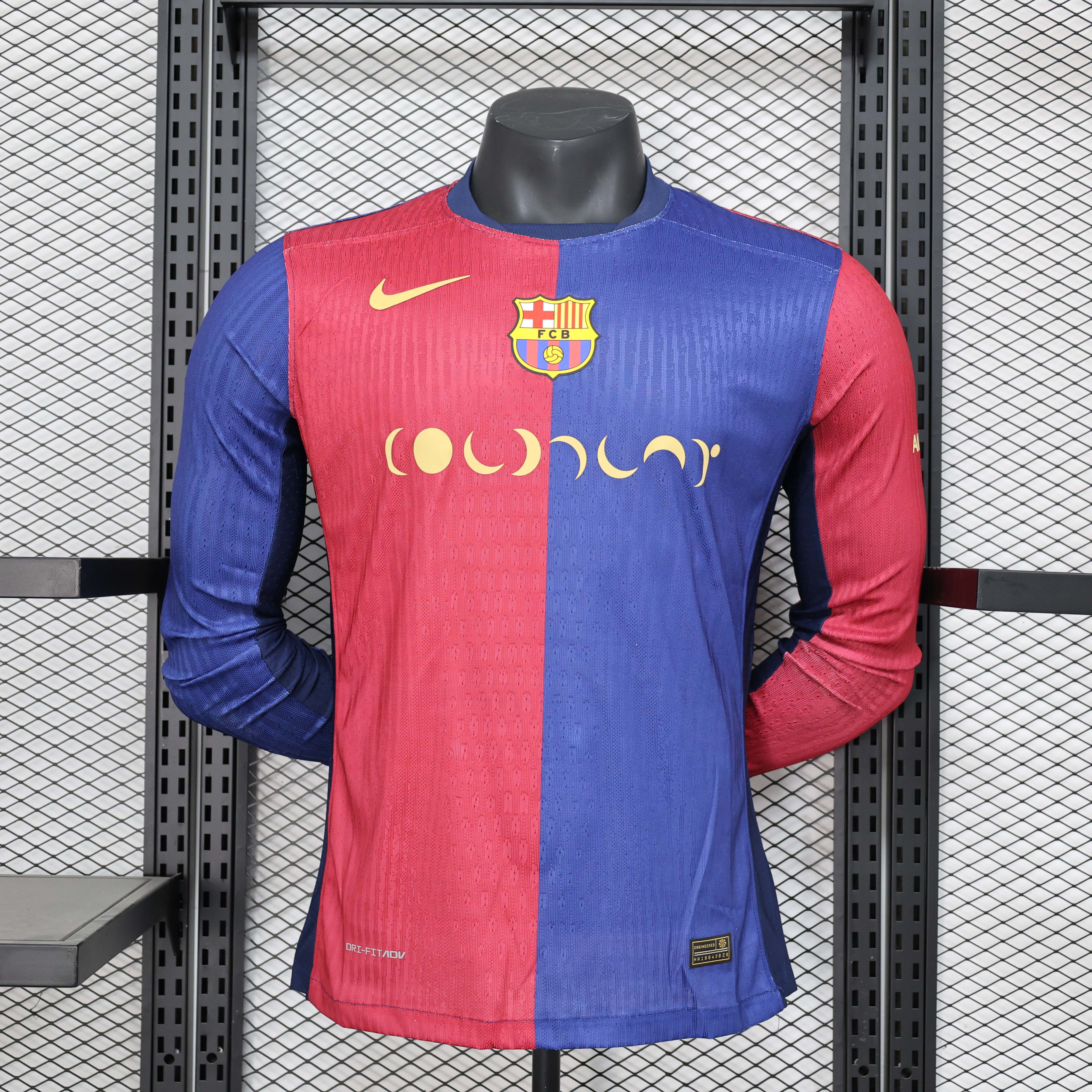 2024/2025 Long Sleeve Player Version Barcelona Home Moon Music Football Shirt 1:1 Thai Quality:football jersey mysite: unitedjerseyfootball 邓江浪:football