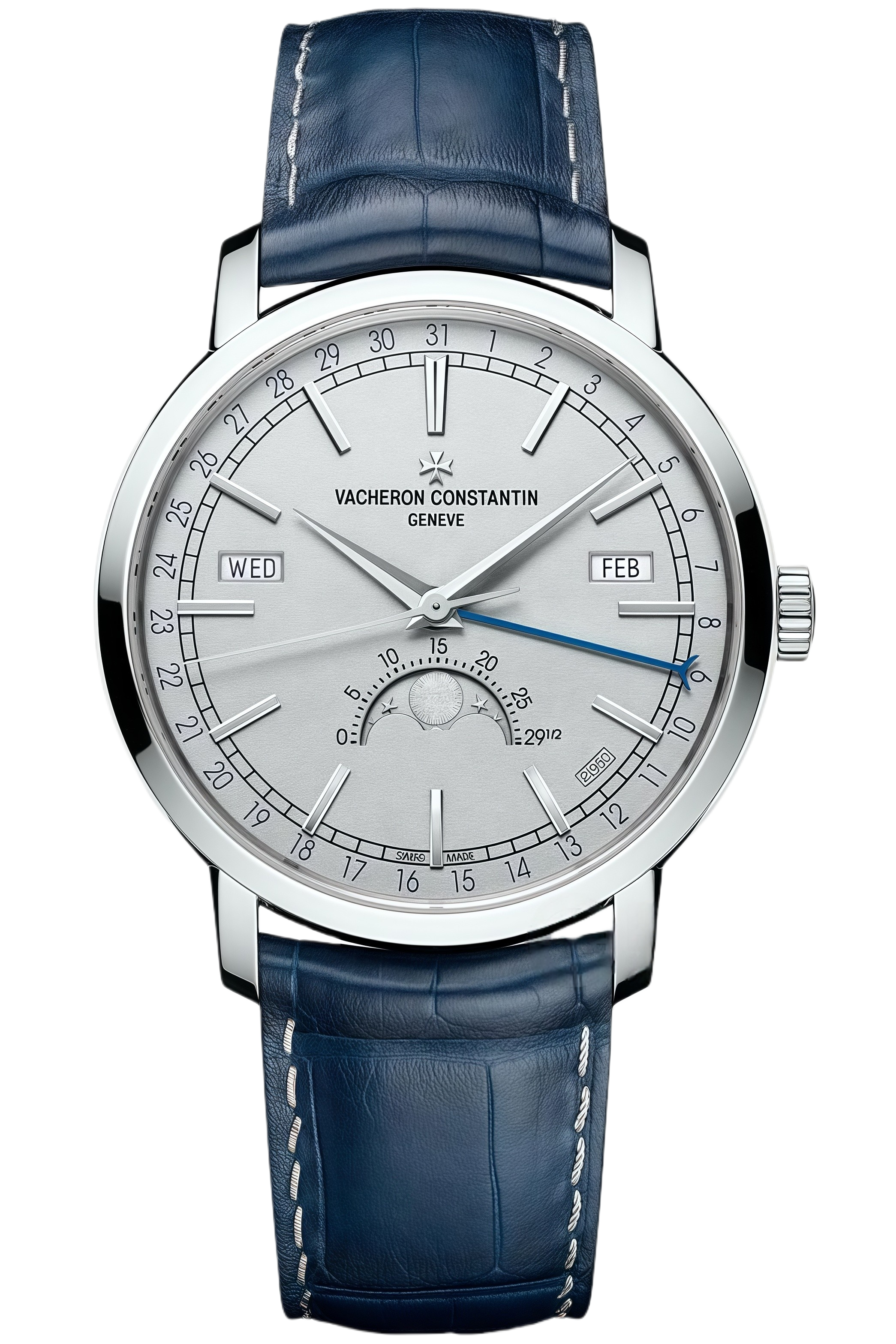 Vacheron Constantin Traditionnelle Ref. 4010T/000P-B345 Super Clone Watch – Moonphase Silver Dial Platinum Case Replica