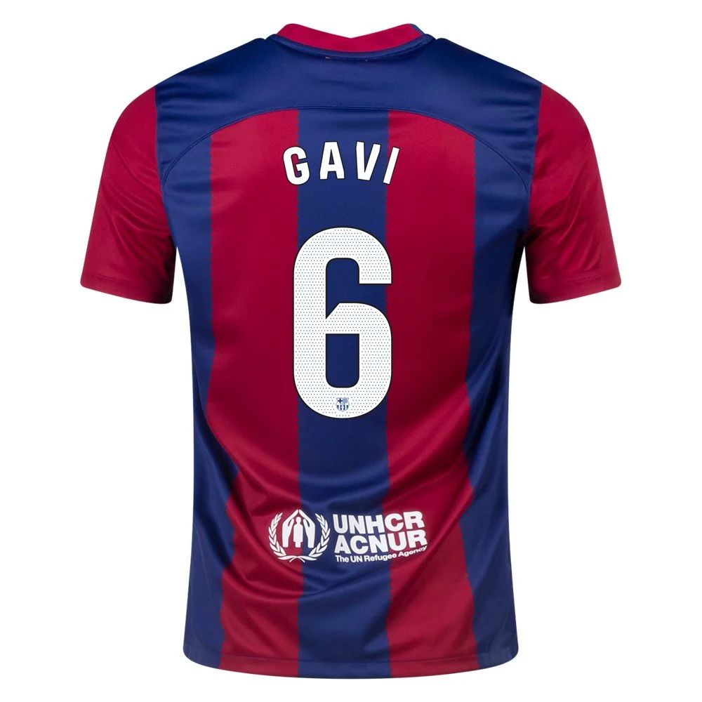23/24 Barcelona #6 Gavi Home Jersey-mysite Custom Football Kit- Nextkits
