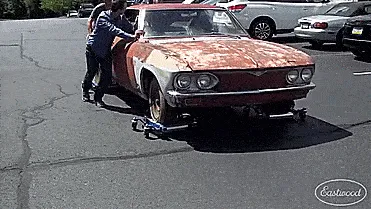 Hydraulic Car Dolly Lets You Move Your Car Around When Jacked Up - Rolling Car Jack