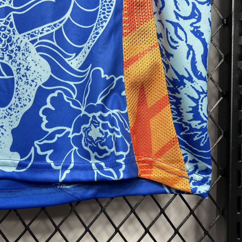 Higojerseys-Real Madrid 24-25 Blue Dragon Special Edition Jersey - Fans Version