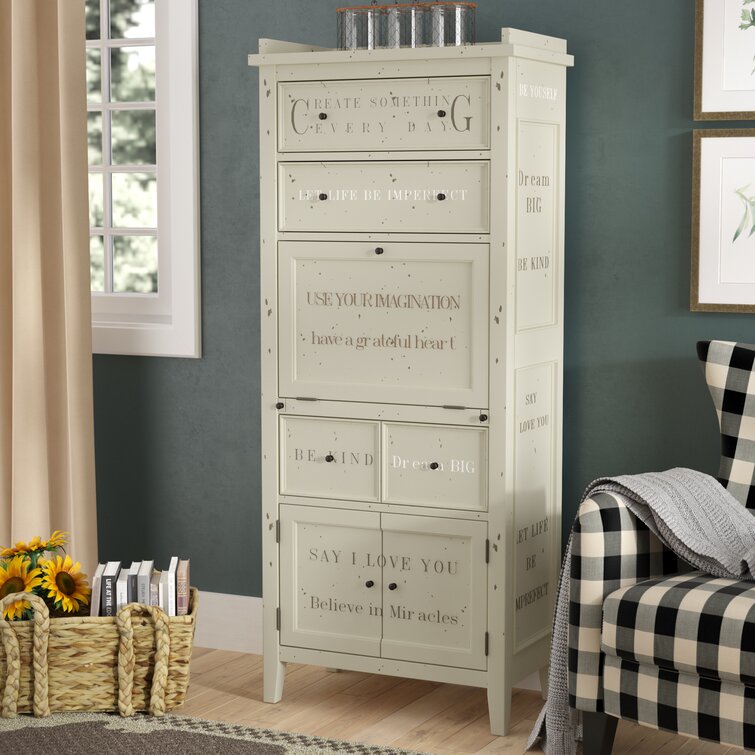 Luna Solid + Manufactured Wood Armoire