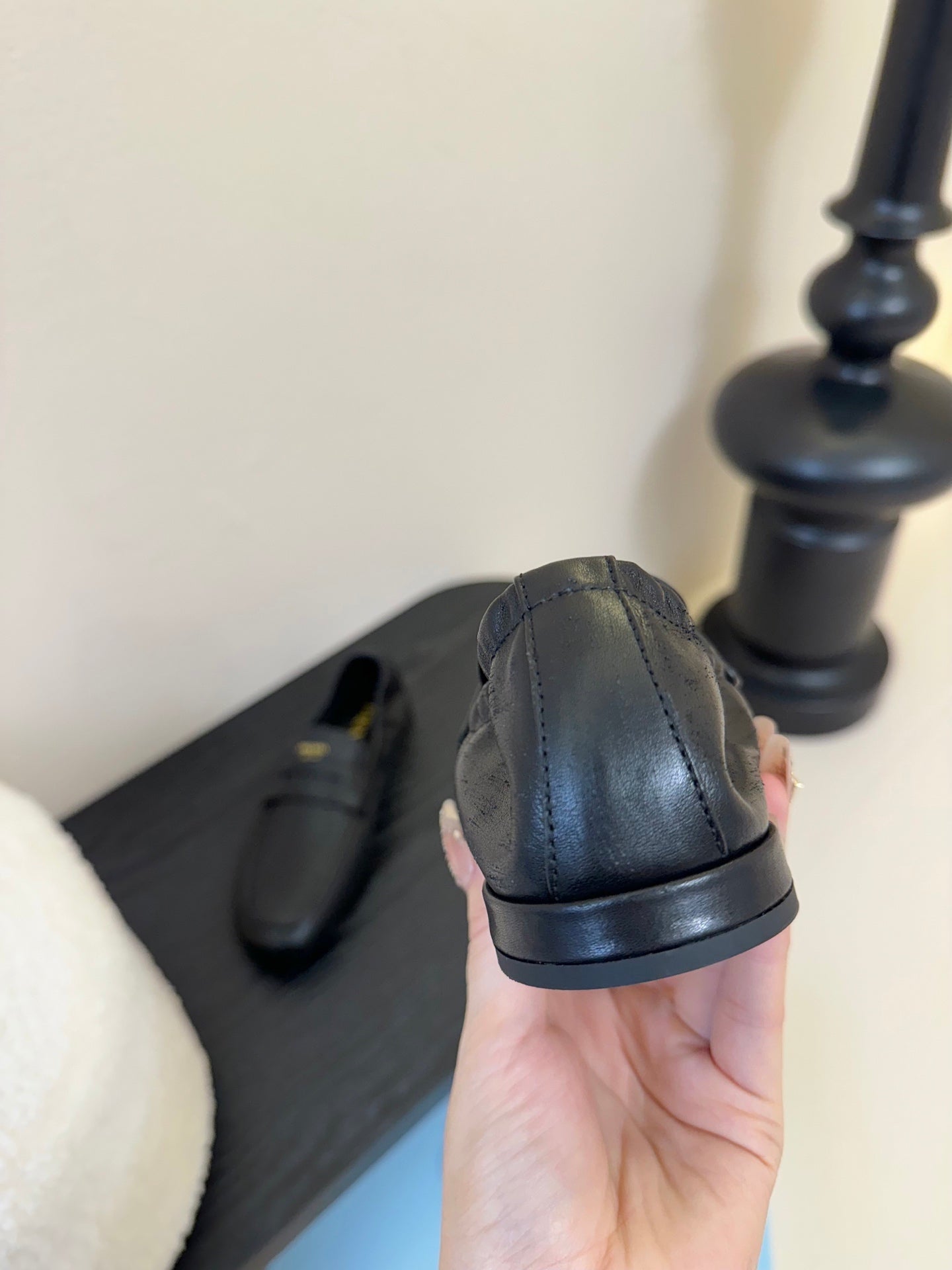 PRADA 25S SHUFFLE LOAFERS IN BLACK CALFSKIN、mysite、Cacoeks